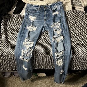 Light washed ripped American Eagle jeans